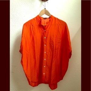 Steven Alan orange blouse, size S